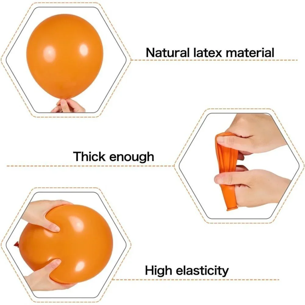 132Pcs Orange and Yellow Balloon Arch Garland Kit-Light